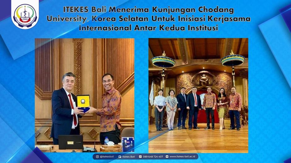 ITEKES Bali Menerima Kunjungan Chodang University, Korea Selatan Untuk Inisiasi Kerjasama Internasional Antar Kedua Institusi